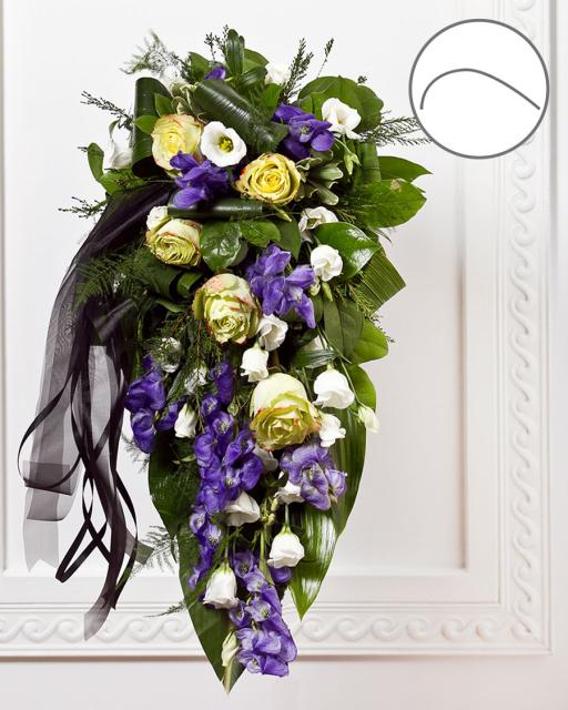 Funeral Bouquet with Ribbon