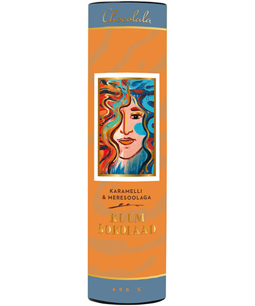 Hot chocolate with caramel and sea salt